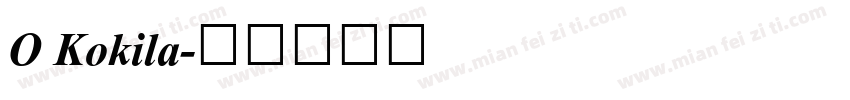 O Kokila字体转换